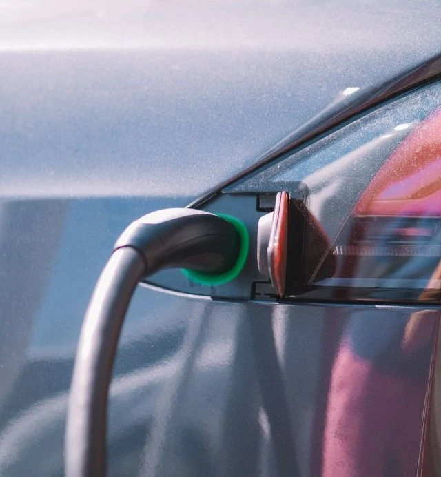 Vehicle getting charged by the ev charger installed by electrician