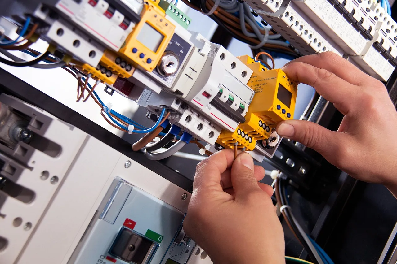 Electrician working on an electrical repair during a same-day service call in Round Rock