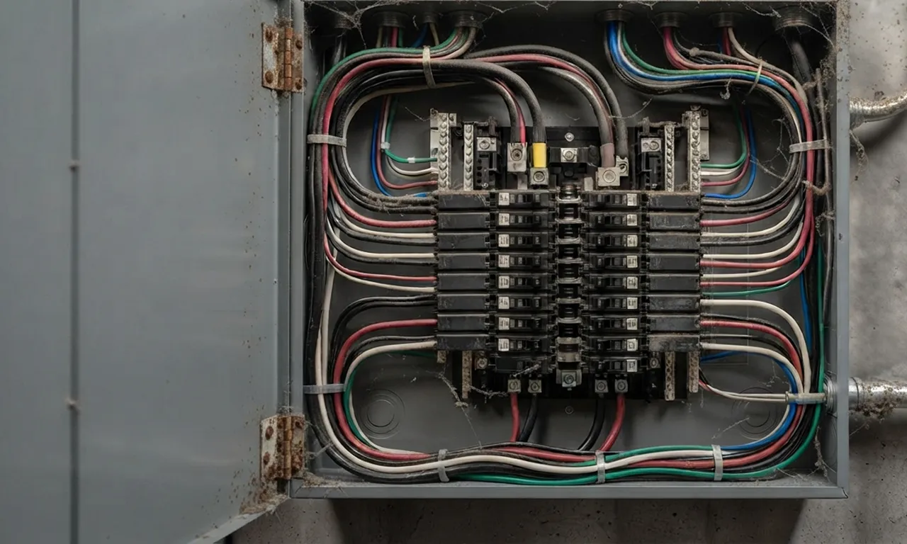 Electrical Panel Opened up for fixing