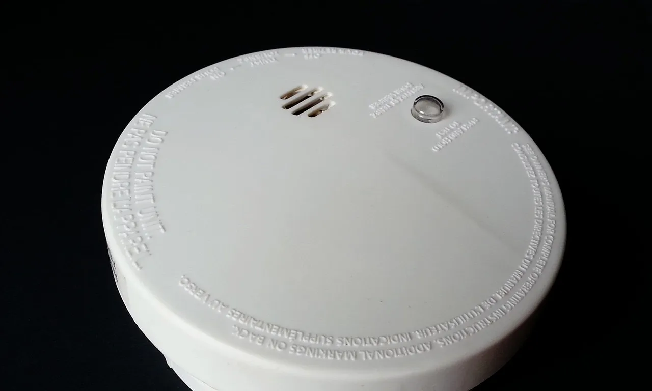 New smoke detector ready to be installed