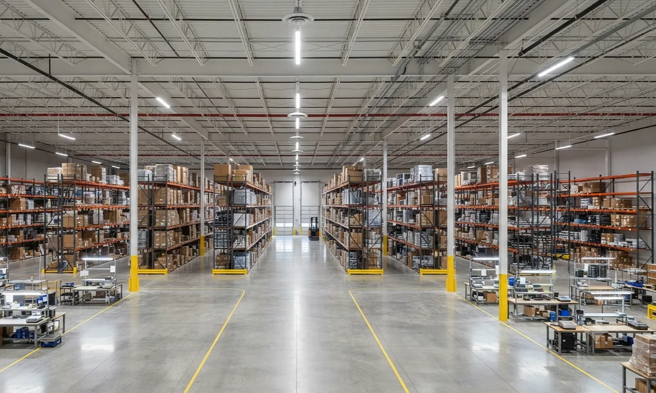 Completed warehouse electrical systems